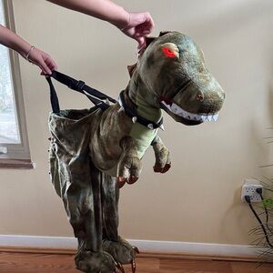 Dinosaur Costume with Red Eyes